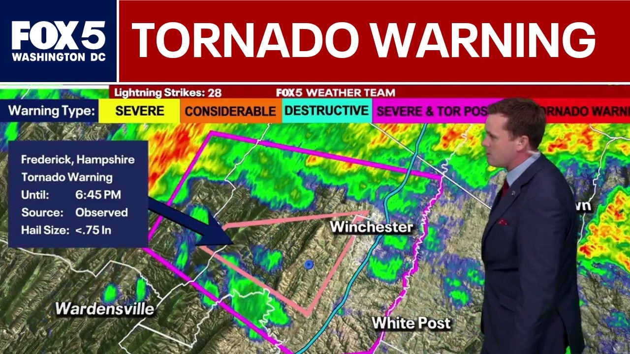Tornado Watch DC Today: National Weather Service Issues Urgent Alert for District as Severe Storms Target Region